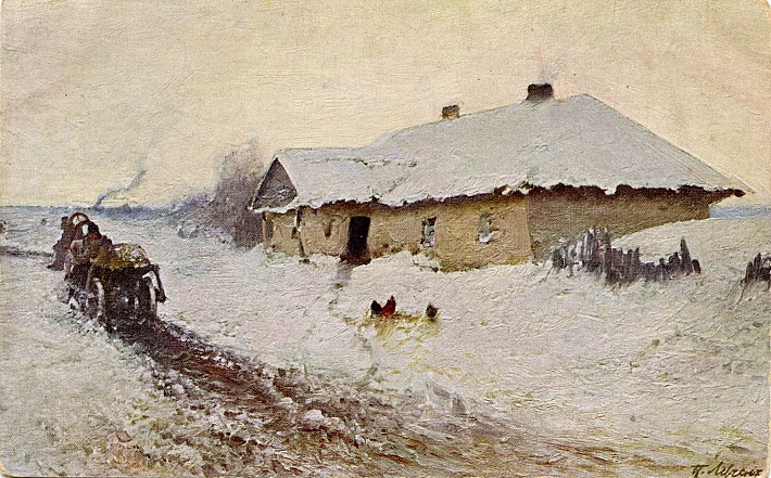 Репродукції майстрів пензля  на тему Хата під стріхою 42