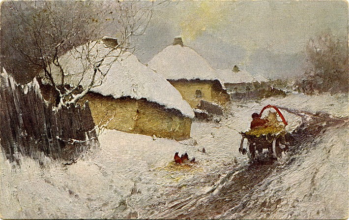 Репродукції майстрів пензля  на тему Хата під стріхою 46
